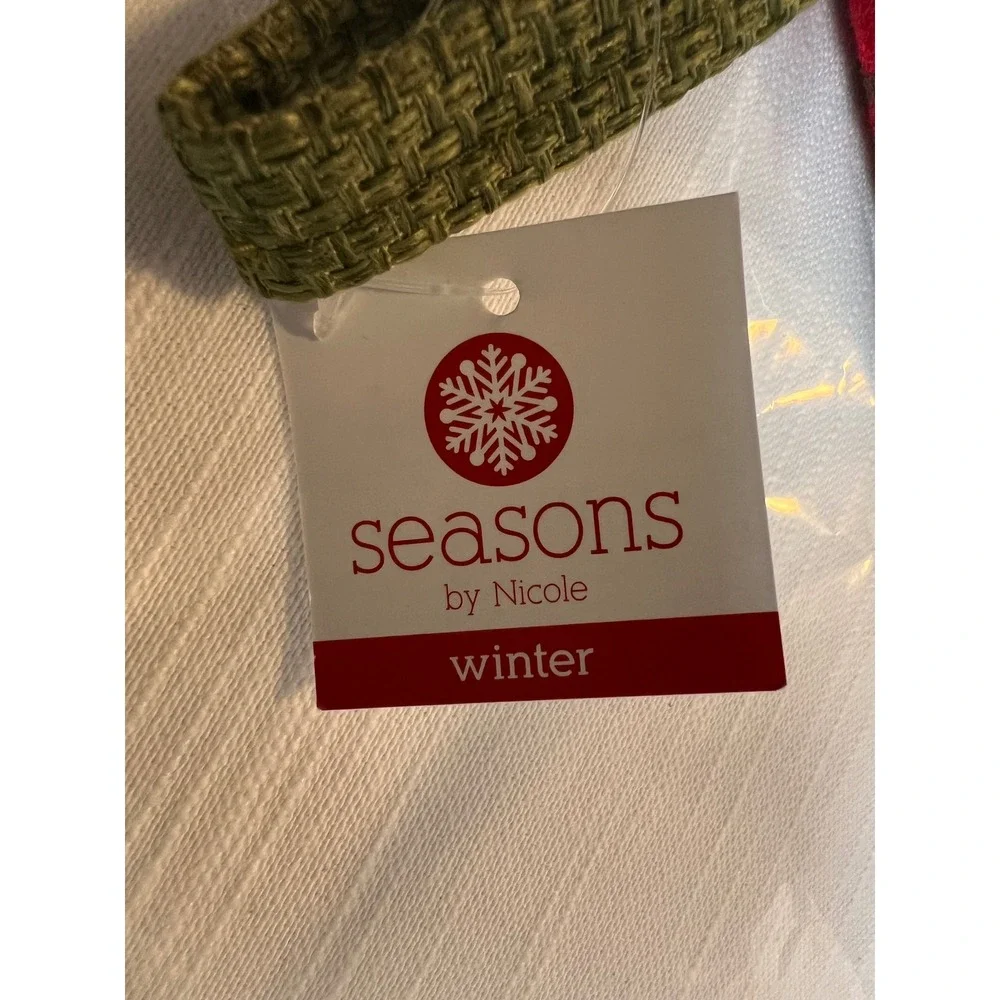 Discontinued Joann Fabrics Seasons by Nicole Snowman Christmas Stocking  Plaid